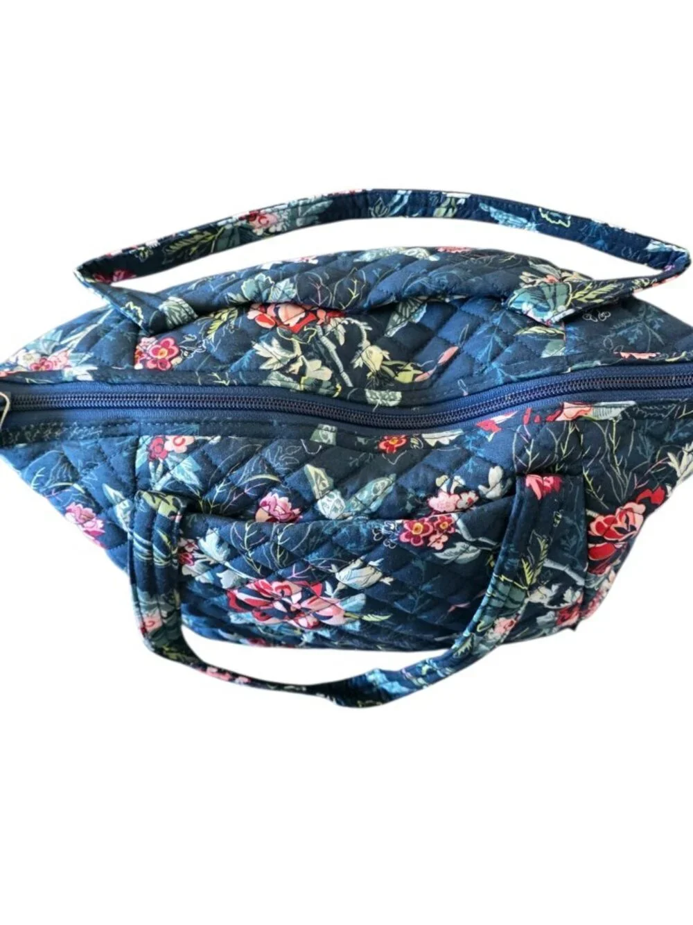 Vera Bradley Rose Toile Quilted Cotton Satchel Crossbody Tote Bag NWT - Picture 16 of 16